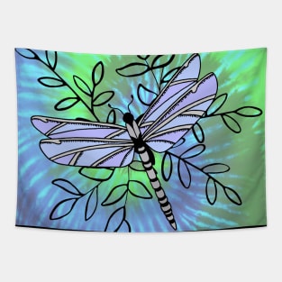 tie dye dragonfly Tapestry