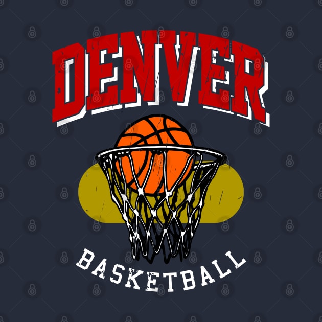 Vintage Denver Basketball by funandgames