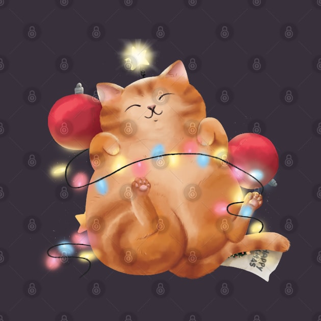 Christmas cat by Veyiive