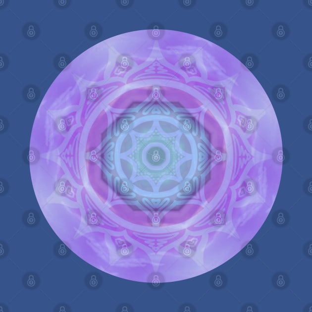 PURPLE LOTUS MANDALA,  LILAC MANDALA PATTERN, PINK AND LAVENDER LOTUS DESIGN by danitacreate