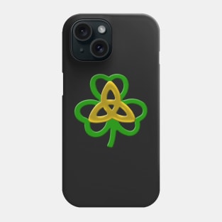 Shamrock And Trinity Knot Phone Case