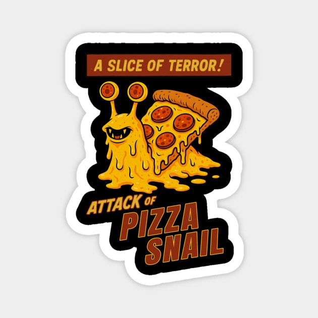 Attack of Pizza Snail Magnet by Designed By Marty