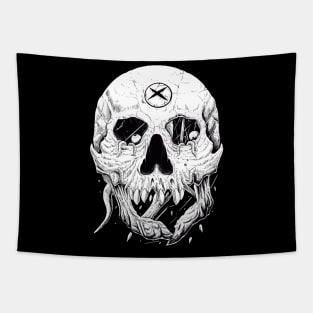 BRUTAL SKULL Tapestry