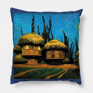 Starry Night in Kashyyyk Pillow