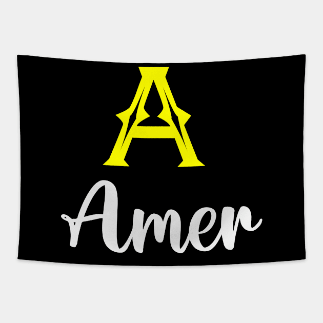 I'm A Amer ,Amer Surname, Amer Second Name Tapestry by overviewtru