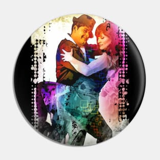 Romantic Couple Tango Dance Digital Painting Pin