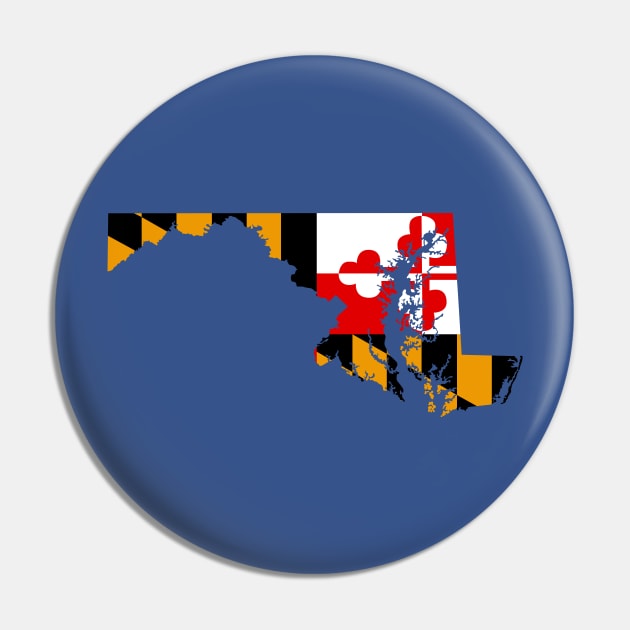 Maryland: State Flag Pin by ziafrazier