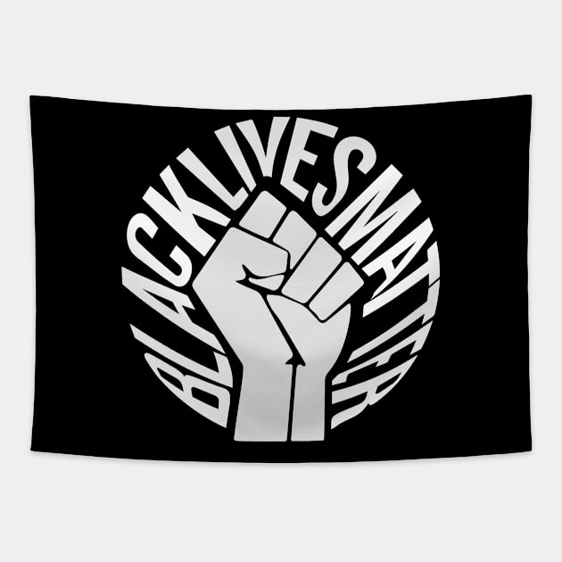 Black Lives Matter Fist Tapestry by damienmayfield.com