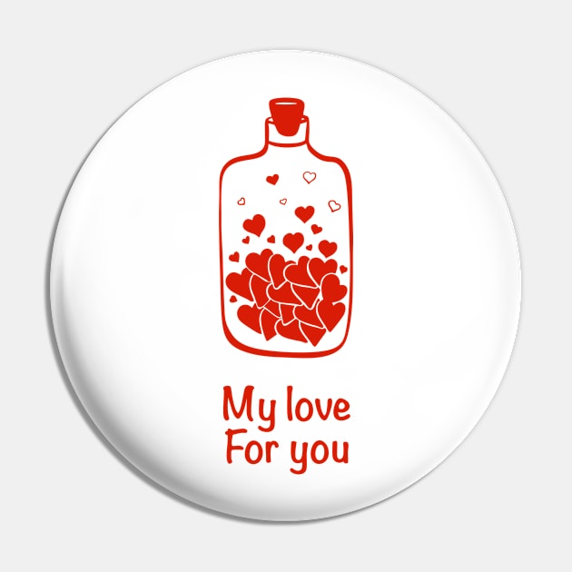 Love for you Pin by AlinaArt