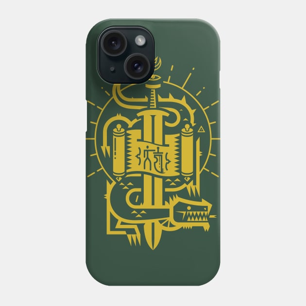 Dragon Slayer - gold Phone Case by HtCRU