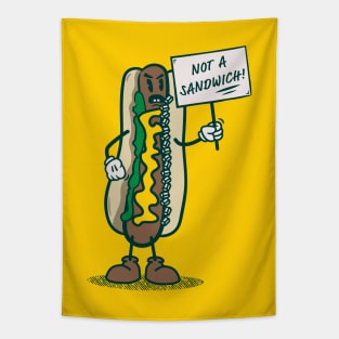 Protesting Hot Dog! Tapestry