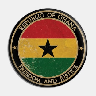 Vintage Republic of Ghana Africa African Flag Pin