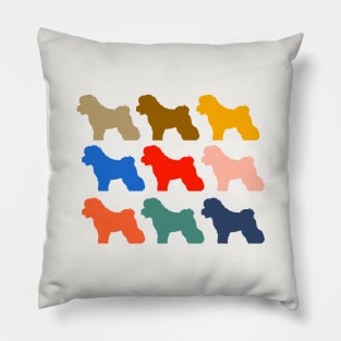 Bichon Frise Rainbow Colors Dogs Pillow