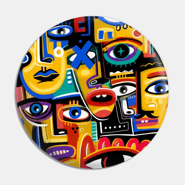 Faces Pin by Daria Kusto