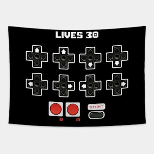 Contra Konami Code Cheat 30 Lives Retro Gamer Tapestry