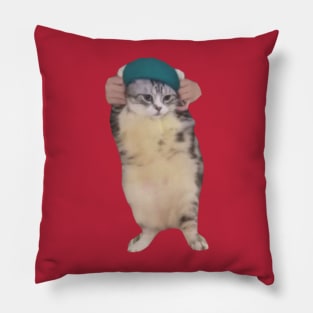 Fat Dancing Cat Meme Pillow