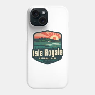 Retro Isle Royale National Park Phone Case