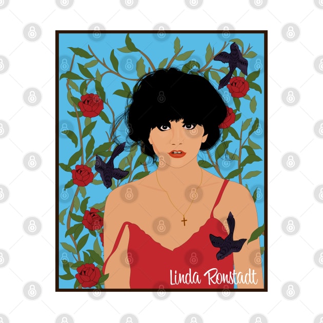 Linda - Blackbirds and Roses by Goddess of the Bees 