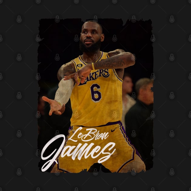 Lebron James Vintage by Milu Milu