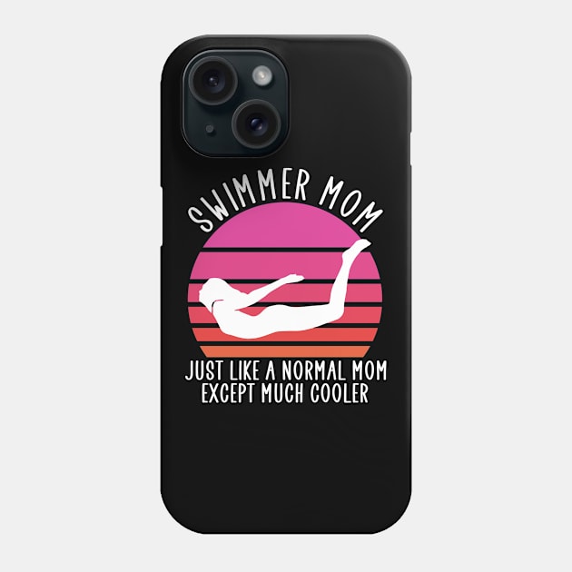 swimming mom Phone Case by Jabinga