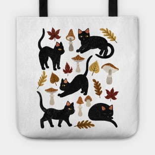 autumn cat magic Tote