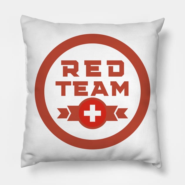 Cybersecurity Red Team Switzerland Gamification Badge CTF Pillow by FSEstyle