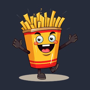 kawaii french fries T-Shirt cute potatofood T-Shirt