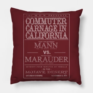 Commuter Carnage in California Pillow