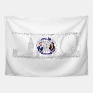 Harry+Meghan #royalwedding celebration Tapestry