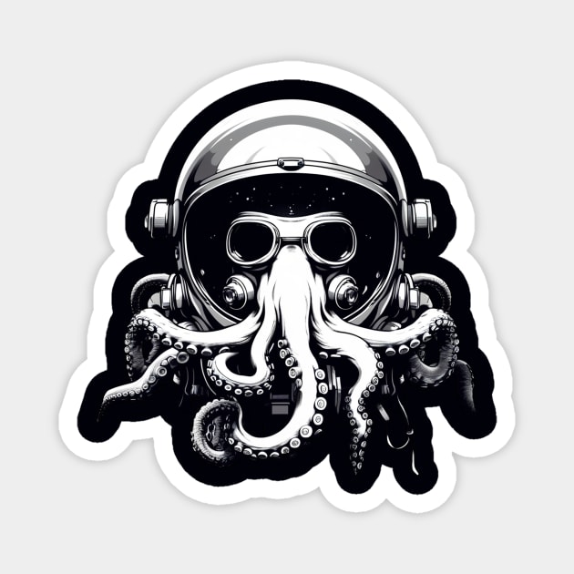 Space Octopus Astronaut Magnet by Edgi