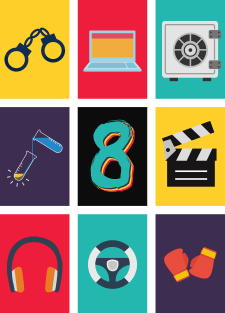 Sense8 Flat Icons Magnet