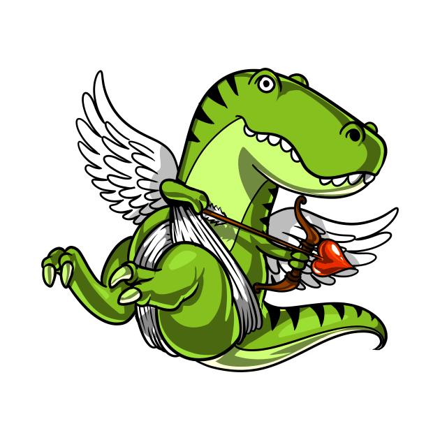 T-Rex Dinosaur Cupid by underheaven