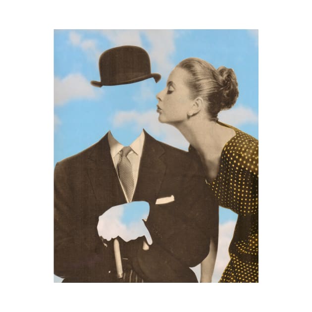 Kissing Magritte by JoeWebbArt