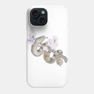 White Sakura Ball Python: Pewter Phone Case