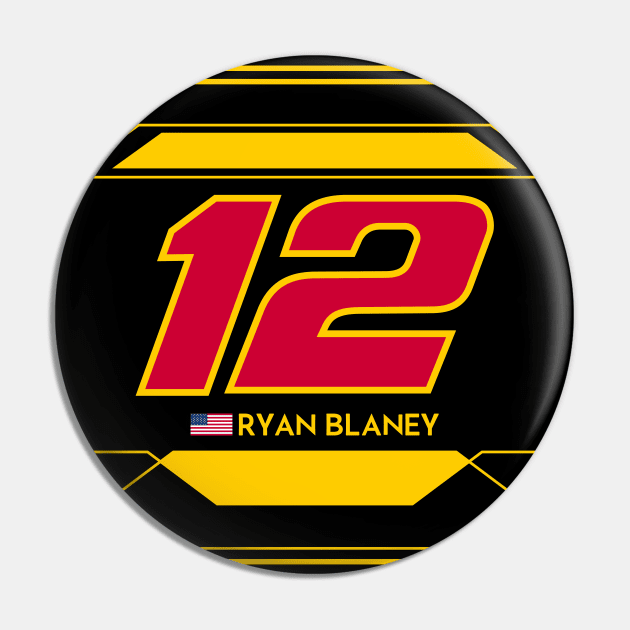 Ryan Blaney #12 2023 NASCAR Design Pin by AR Designs 