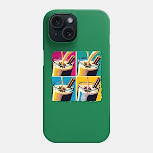 Creamy Euphoria: Pop Art Ode to Eggnog - Classic Christmas Phone Case