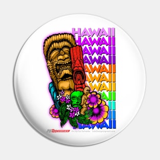 Tikis Hawaii Pin