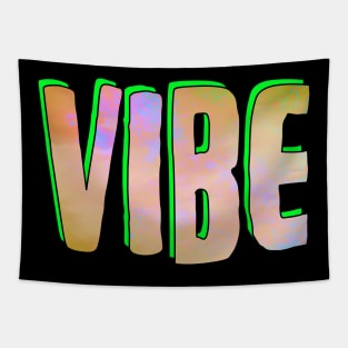 Vibe Colorful Text Tapestry