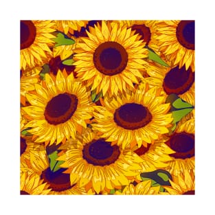 Shiny sunflowers T-Shirt