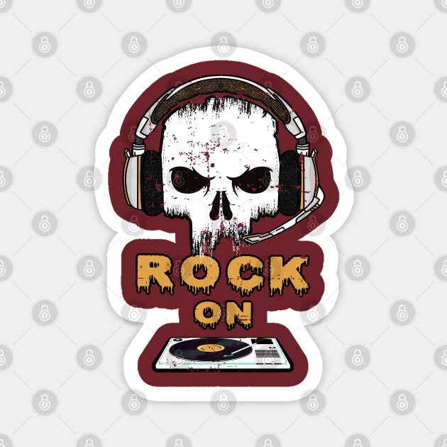 Rock Music On Magnet by BC- One- Shop