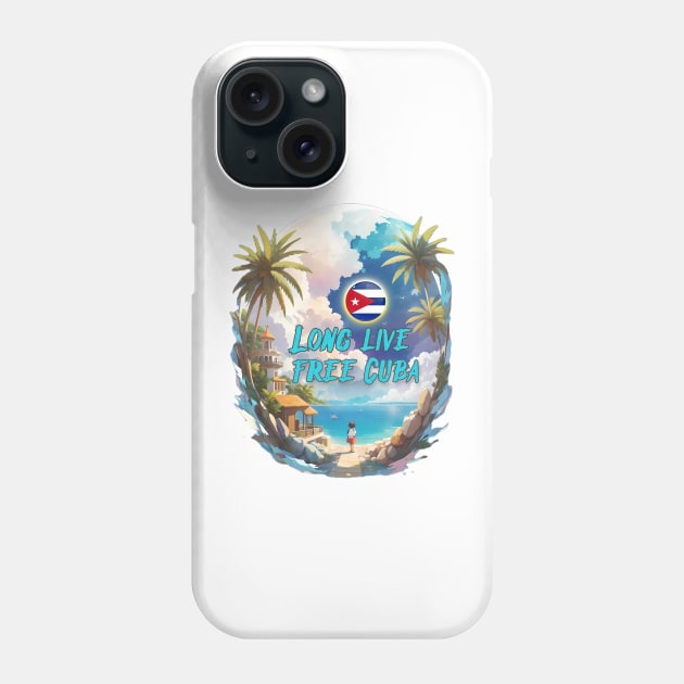 Steadfast as the sun, my Cuba. Long live free Cuba. Phone Case by jemr