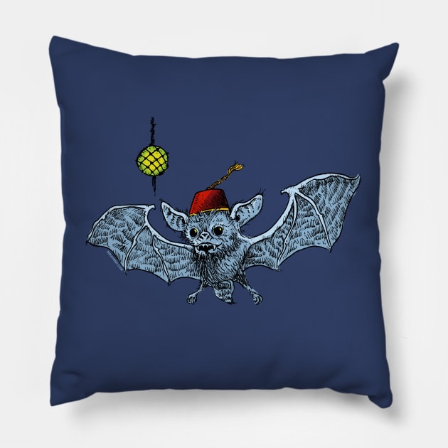 Fez Bat Pillow by zerostreet