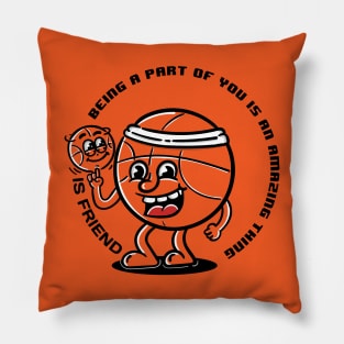 cartoon basketball Pillow