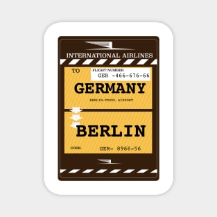 Germany Berlin travel ticket Magnet