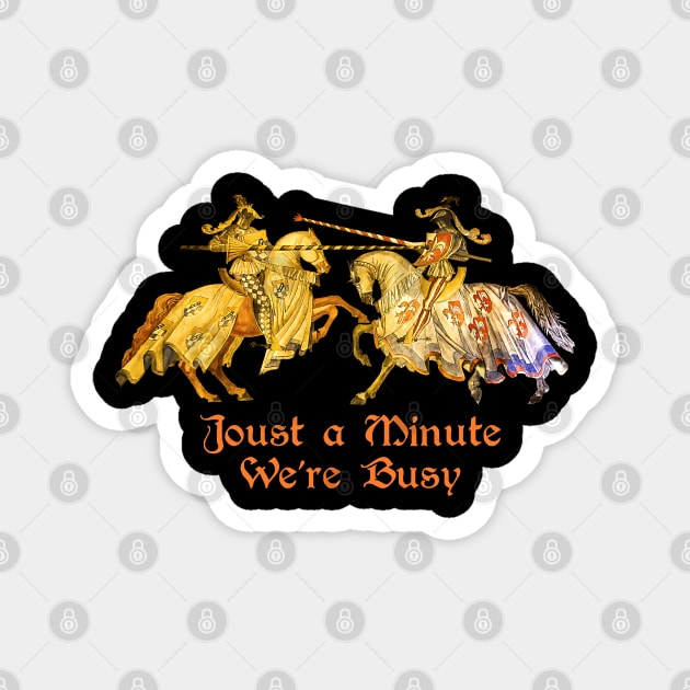 Medieval Jousting Tournament Knights Magnet by STYLISH CROWD TEES