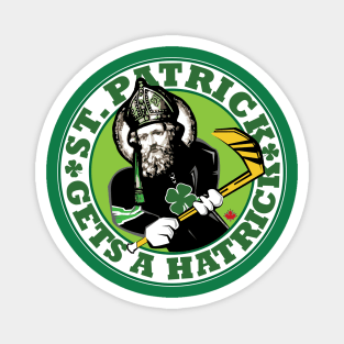 ST. PATRICK GETS A HAT TRICK Magnet