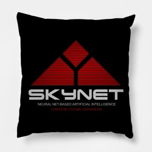 Skynet - Neural Net Based Artificial Intelligence - Vintage Logo Pillow