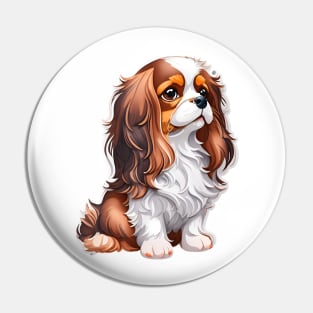 Charming Canine Companion Cavalier King Charles Spaniel Pin