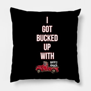 I Got Bucked Up With Buck's Amuck Pillow