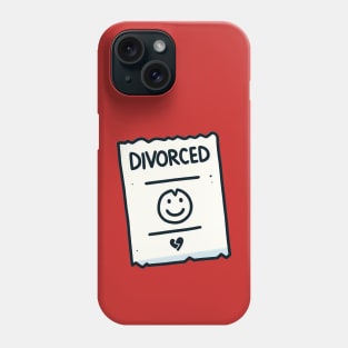 Divorced Note Phone Case